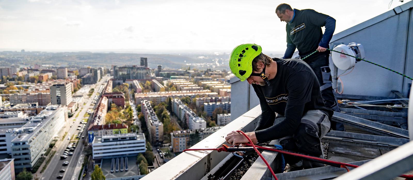 Work at heights in Prague - ROOFS